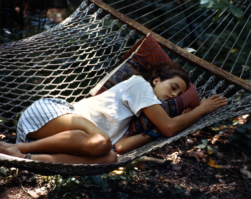 nap in hammock Outdoor Naps